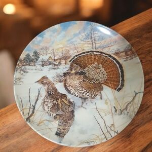 The Bradford Exchange Winter Wildlife Plate - Brown and White